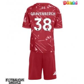 Liverpool Ryan Gravenberch #38 Dětské Domácí dres komplet 2026-27 Krátký Rukáv (+ trenýrky)